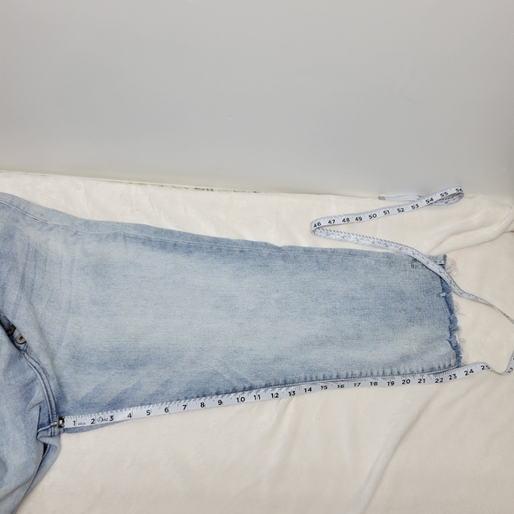 Women's Light Wash High-Waisted Kancan Jeans, Button-Fly and Frayed Hem SZ 16 - Picture 12 of 14